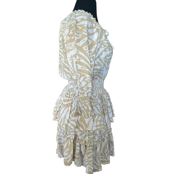 Patrons Of Peace June Print Tiered Tassel Tie Dress Size Small - Picture 3 of 10